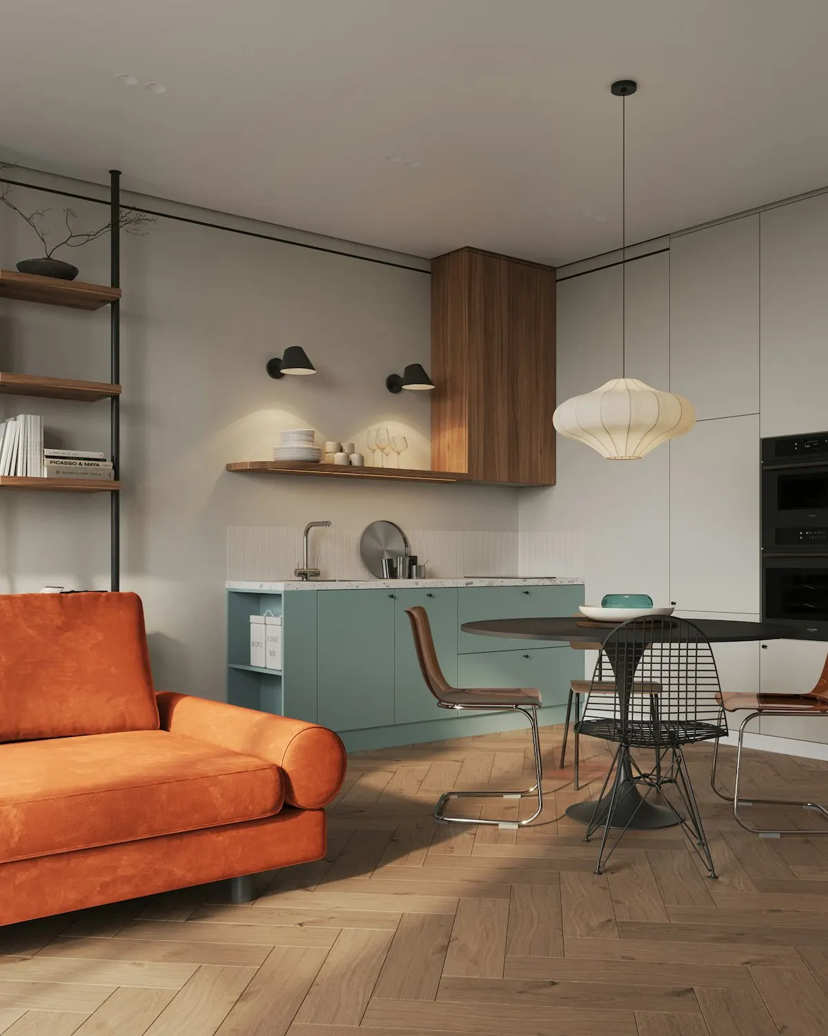100 m² Tek Katlı Prefabrik Ev iç mekan
